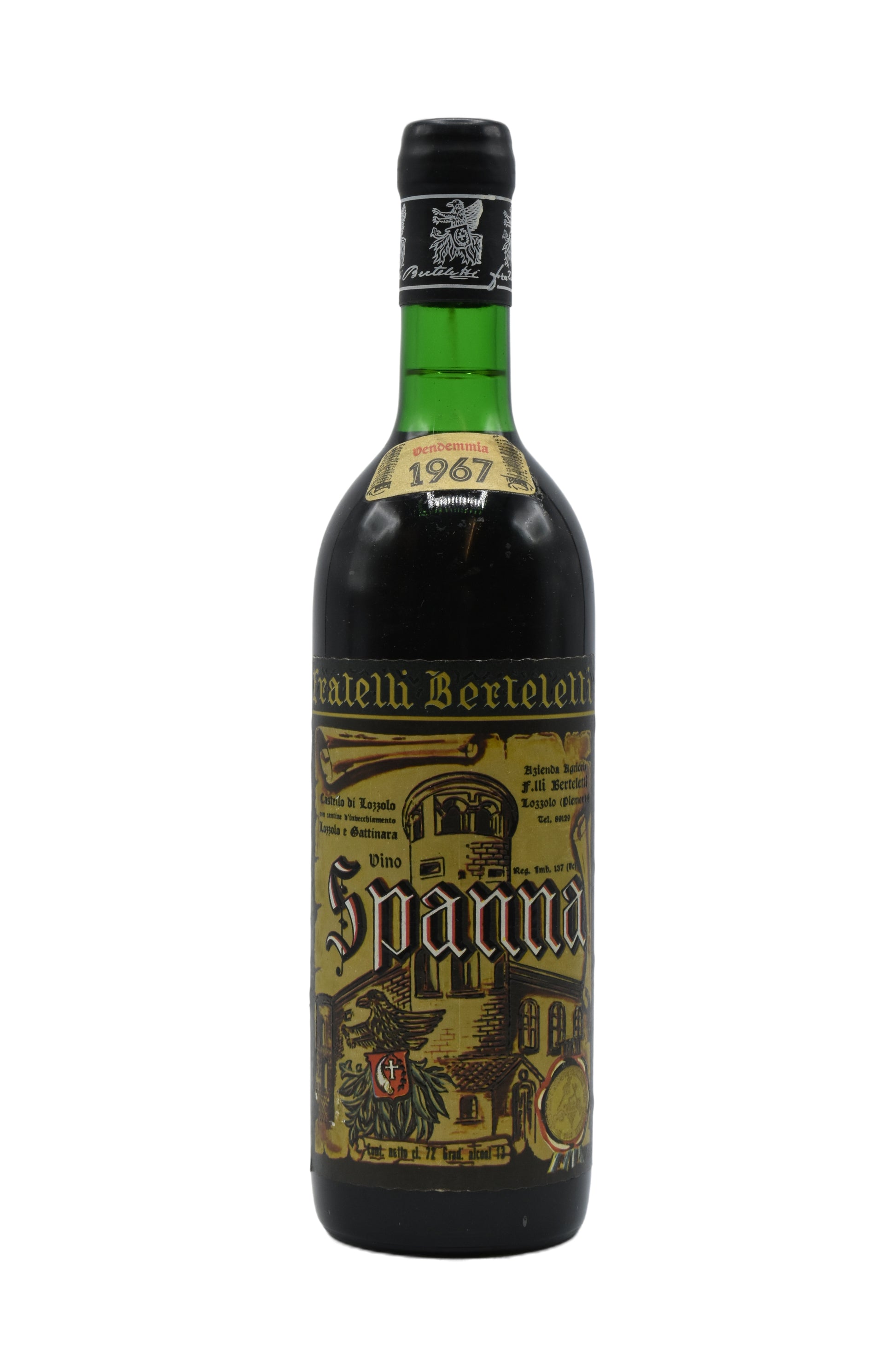 1967 Fratelli Berteletti, Spanna Castello di Lozzolo 750ml - Walker Wine Co.