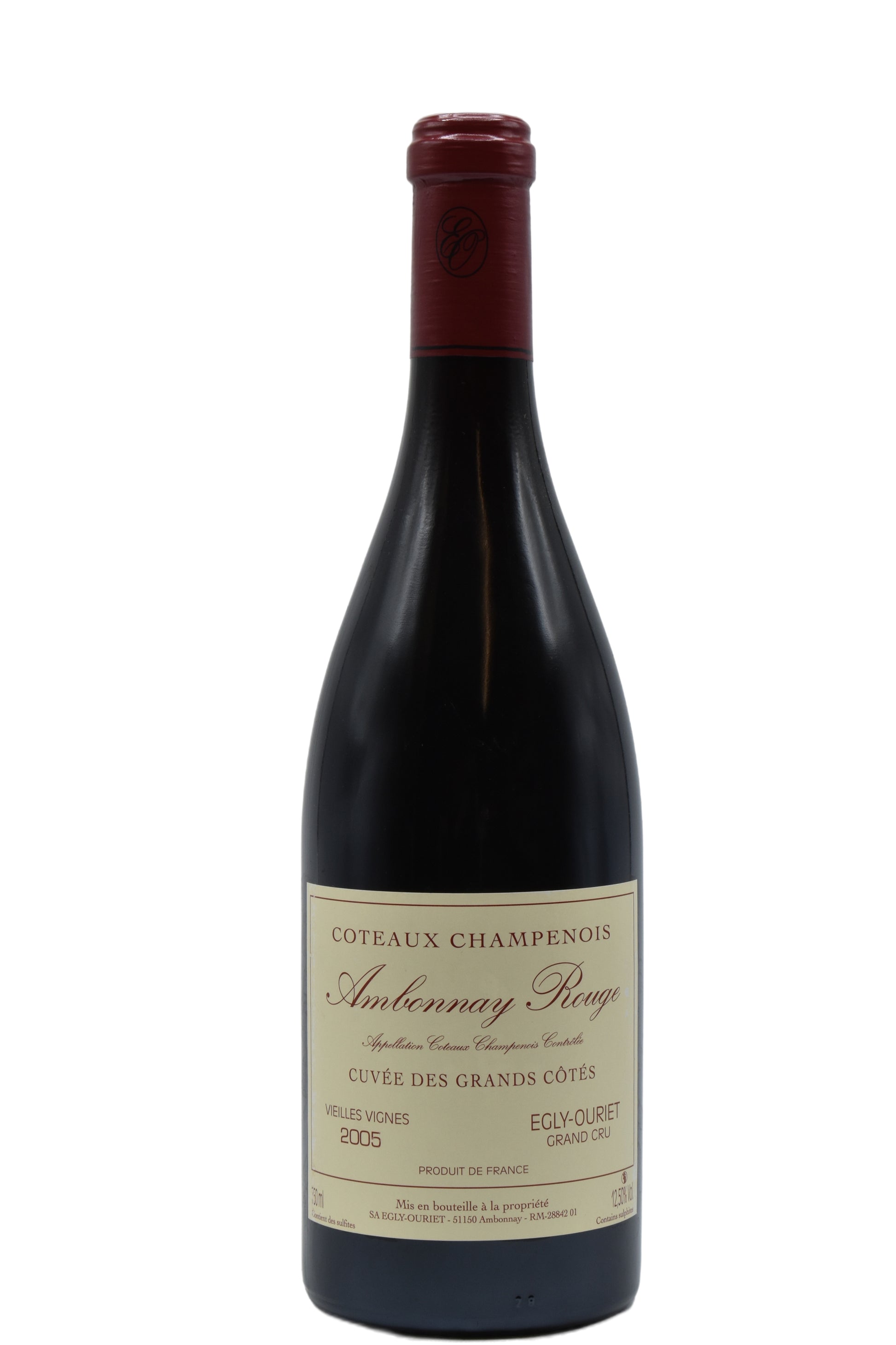 2005 Egly-Ouriet Coteaux Champenois, Ambonnay Rouge, Cuvee des Grands Cotes VV 750ml - Walker Wine Co.