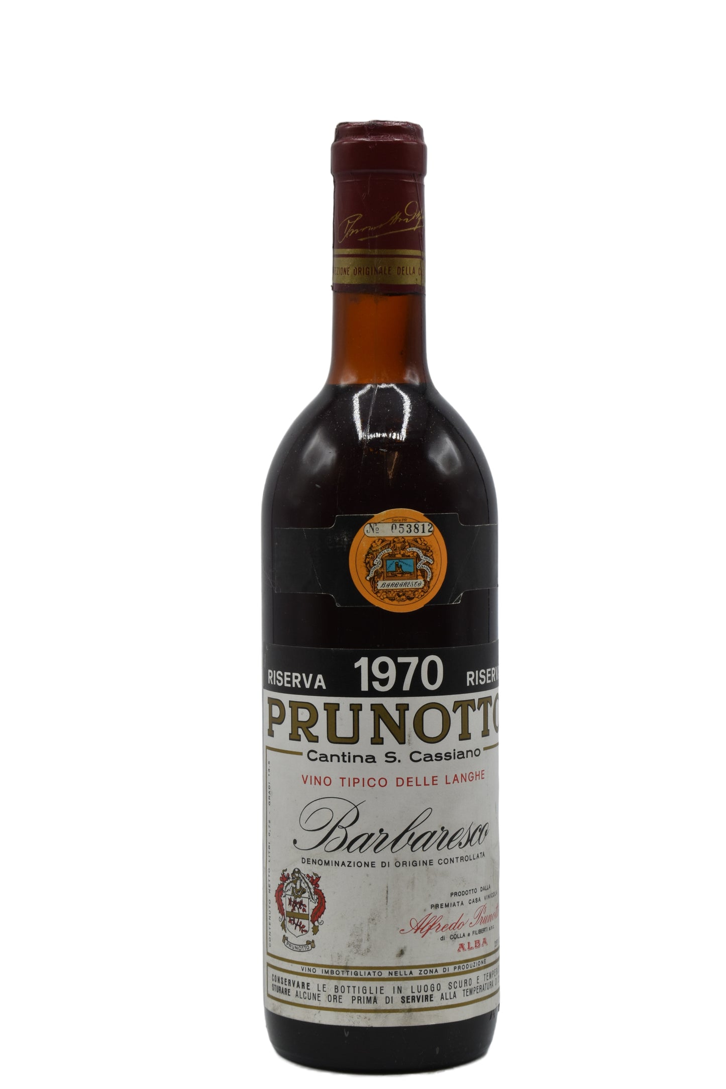 1970 Prunotto, Barbaresco Riserva Montestefano 750ml - Walker Wine Co.