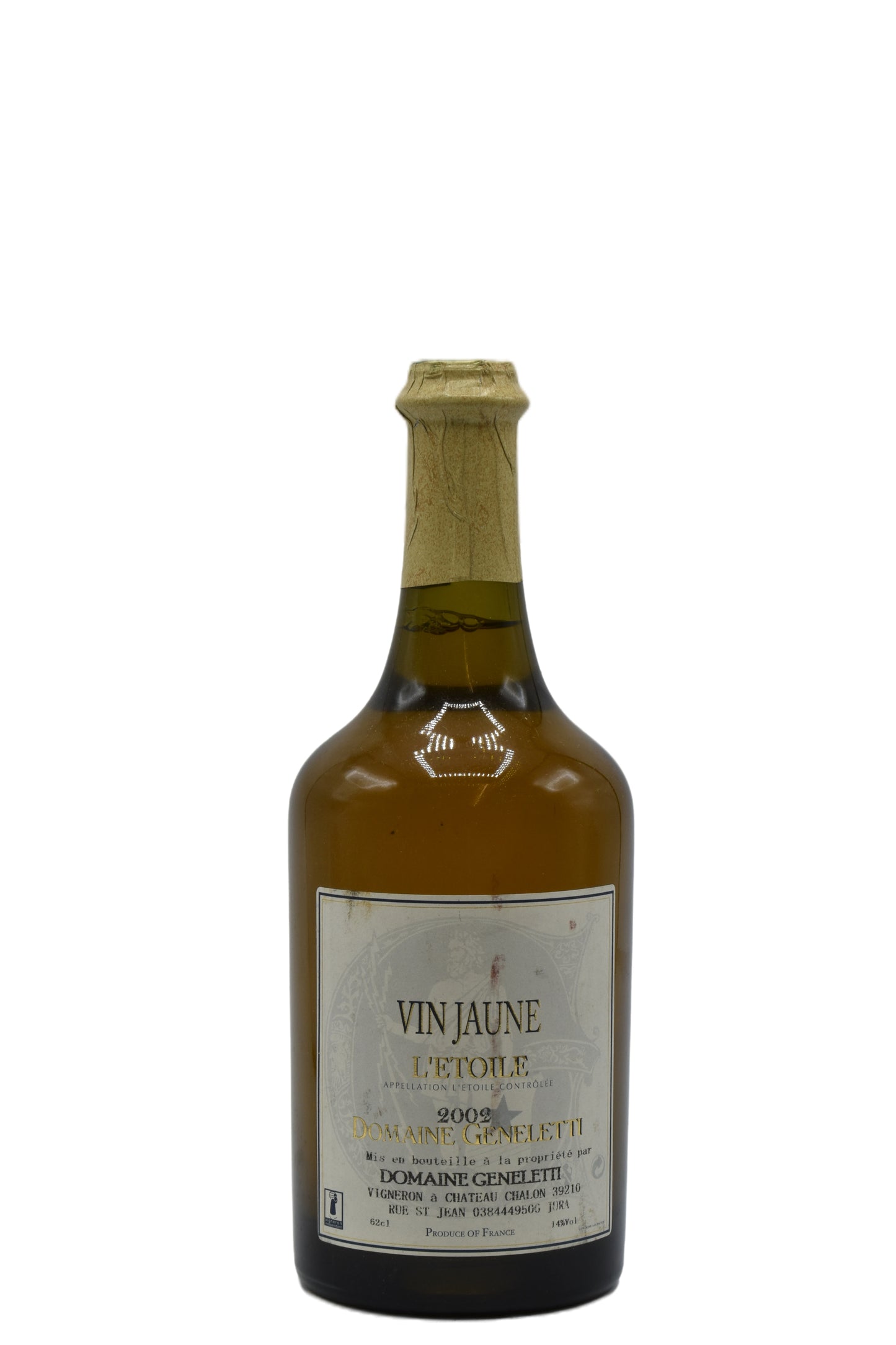 2002 Domaine Geneletti, l'Etoile Vin Jaune 650ml - Walker Wine Co.