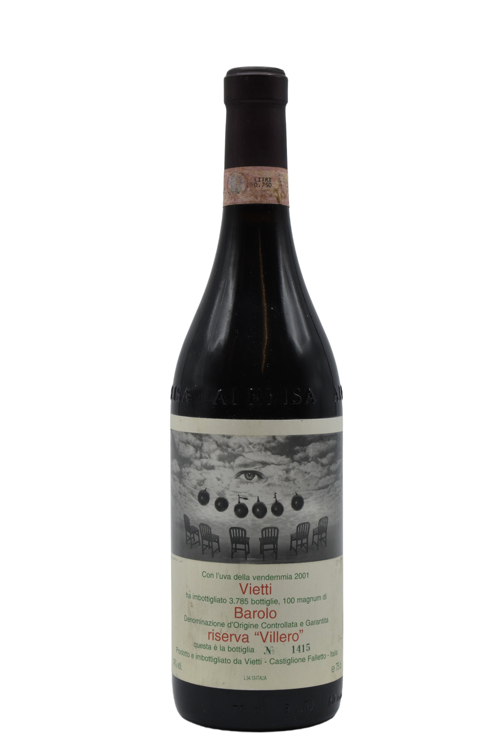2001 Vietti, Villero Barolo Riserva 750ml - Walker Wine Co.