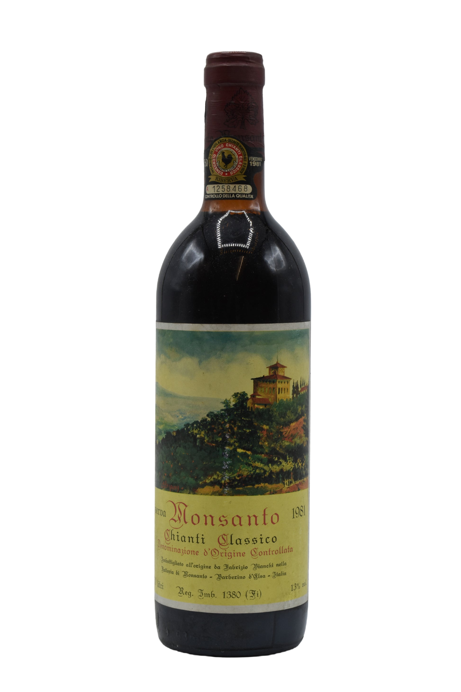 1981 Castello di Monsanto, Chianti Classico Riserva 720ml - Walker Wine Co.
