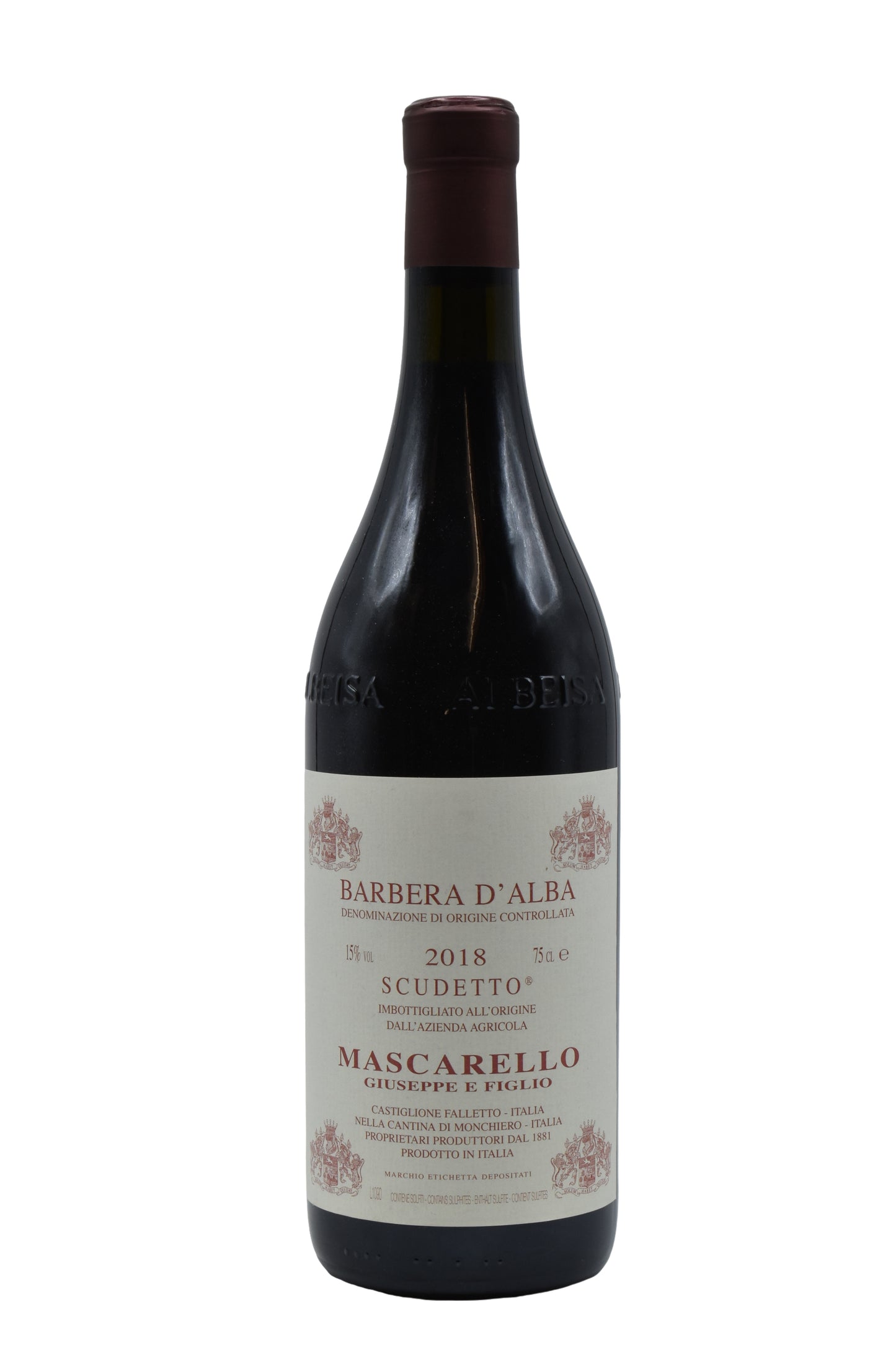 2018 Mascarello (Giuseppe), Barbera d'Alba Scudetto 750ml - Walker Wine Co.