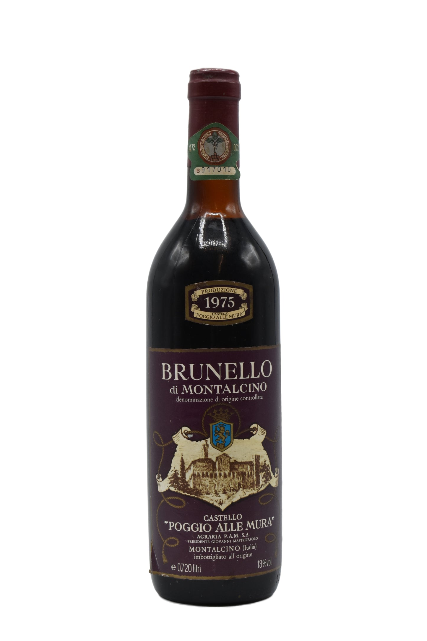 1975 Poggio alle Mura, Brunello di Montalcino 750ml - Walker Wine Co.