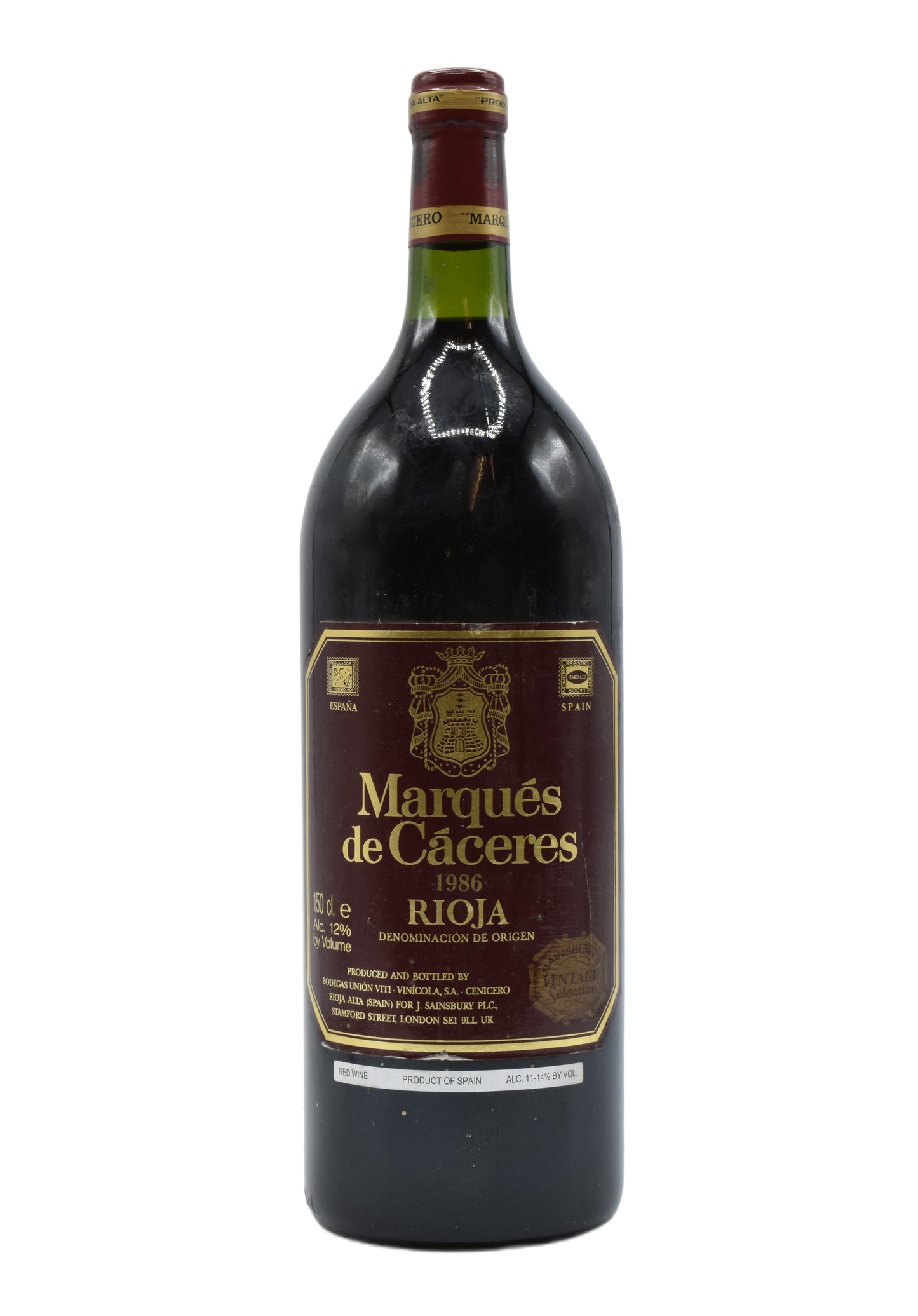 1986 Marques de Caceres Rioja Crianza 1.5L - Walker Wine Co.