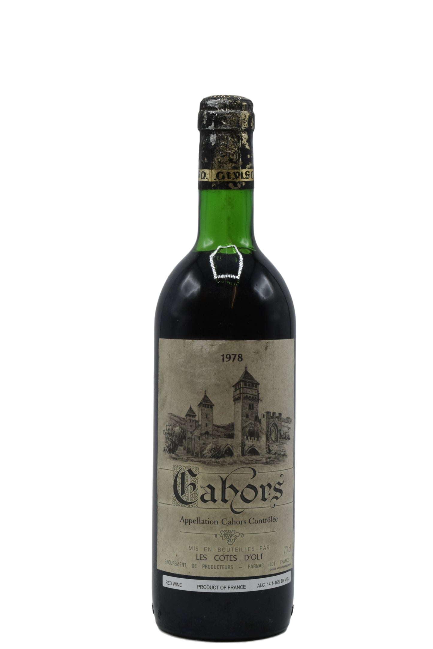 1978 Les Cotes d'Olt Cahors 750ml - Walker Wine Co.