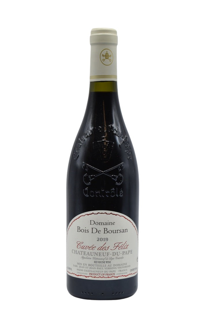 2019 Domaine Bois de Boursan, Chateauneuf-du-Pape "Cuvee des Felix" 750ml - Walker Wine Co.