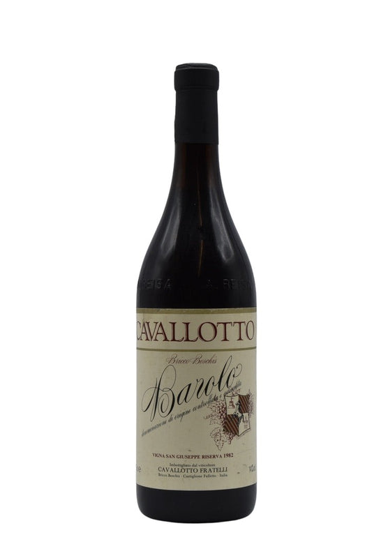 1982 Cavallotto, Barolo Bricco Boschis, Riserva Vigna San Giuseppe  750ml - Walker Wine Co.