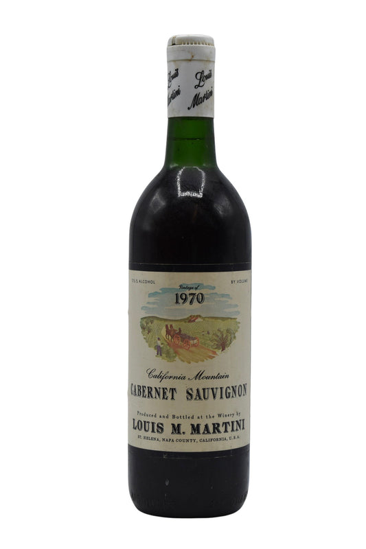 1970 Louis M. Martini, California Mountain Cabernet Sauvignon 750ml