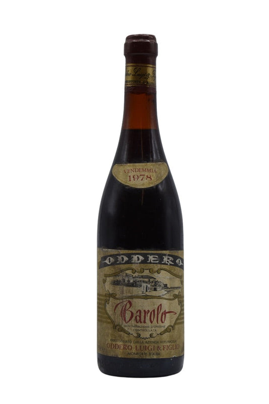 1978 Luigi Oddero, Barolo Monforte d'Alba 750ml - Walker Wine Co.